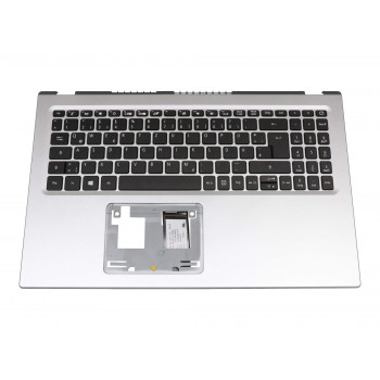 Acer COVER.UPPER.SILVER.W/KB.GERMAN viršutinis dangtelis su vokiška klaviatūra