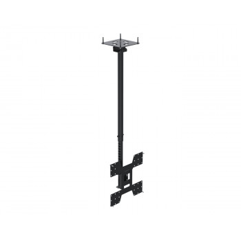 Ergonomic Solutions teleskopinis lubų laikiklis ekranams iki 75 colių VESA 200