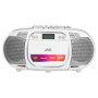 JVC RC-E451W baltas Boombox su CD, Bluetooth, FM/AM radiju ir USB