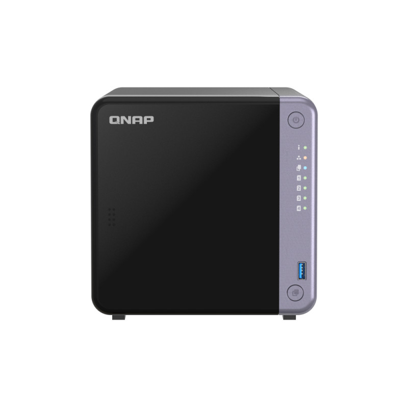 QNAP TS-432X-4G 4 lizdų NAS 0/4 HDD/SSD, 2x 2.5G Ethernet, 1x 10G SFP+, 4GB RAM