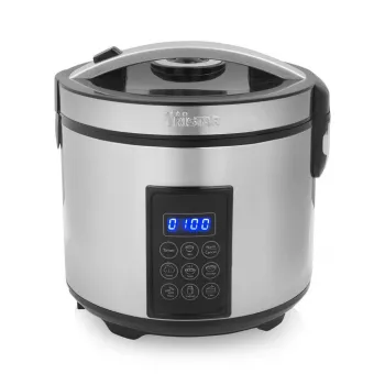 Tristar RK-6138 skaitmeninis ryžių ir garų virimo puodas - 900 W, 2,2 l, 7 programų, pilkas