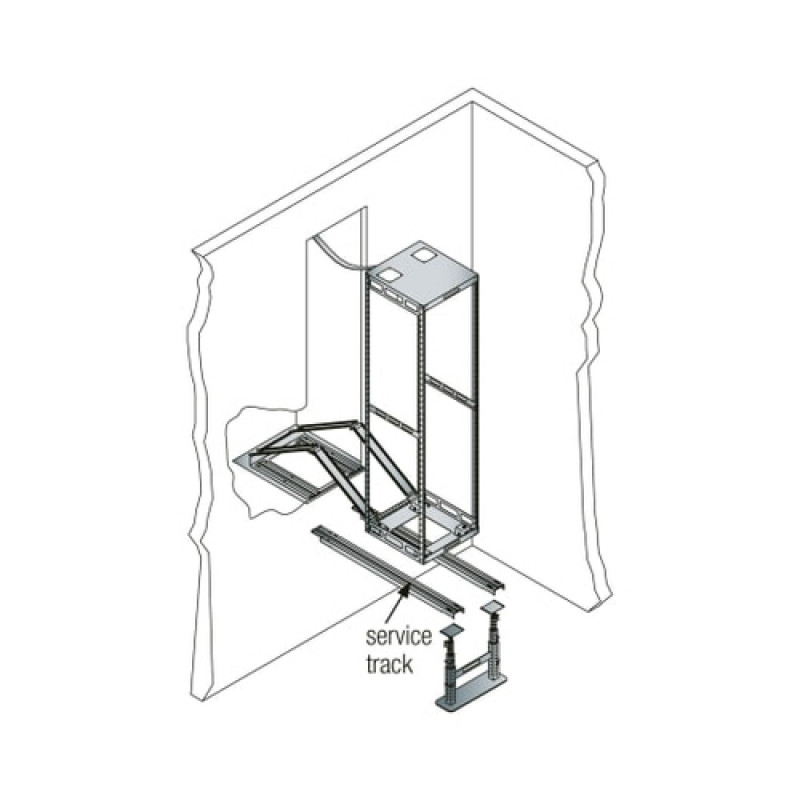 Vaddio Middle Atlantic TRACKL Rack-Track išlyginimo rinkinys