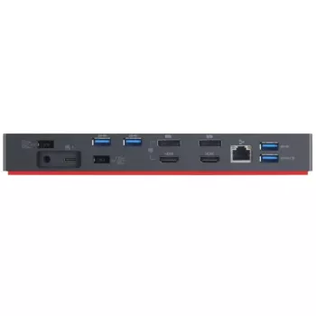 Lenovo Thunderbolt 3 Dock Gen 2 atnaujintas (juodas, HDMI, DisplayPort, USB, Thunderbolt 3)