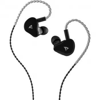 Sharkoon Stealthbite IEM ausinės su nuimamu mikrofonu, USB-C/USB-A/3,5 mm, juodos