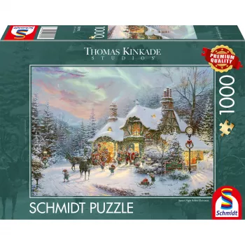 Schmidt Spiele Thomas Kinkade Studios: “Santa's Night Before Christmas” 1000 dalių dėlionė