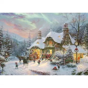 Schmidt Spiele Thomas Kinkade Studios: “Santa's Night Before Christmas” 1000 dalių dėlionė