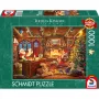 Schmidt Spiele Thomas Kinkade Studios: Santa Checks the Wishlist 1000 dalių dėlionė