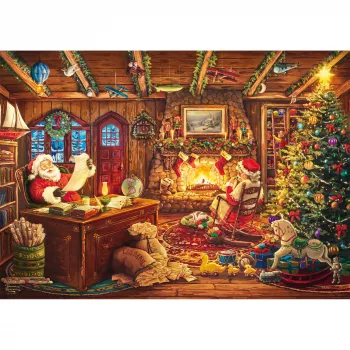 Schmidt Spiele Thomas Kinkade Studios: Santa Checks the Wishlist 1000 dalių dėlionė