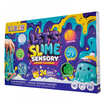 TUBAN Advent Calendar set - Let's Slime | 24 dienų DIY slime gamyba