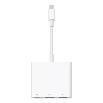 Apple MW5M3ZM/A Digital AV Multiport adapteris - USB-C į HDMI, USB-A, USB-C PD - 4K 60Hz - sidabrinis
