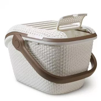 CURVER augintinių transportavimo dėžė 51x38x33 cm, kreminės spalvos