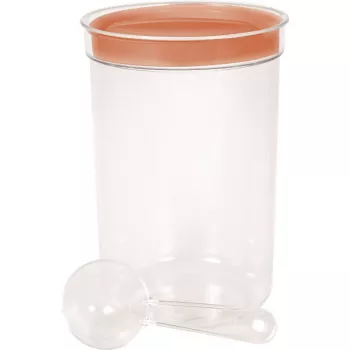 CURVER Apvalus maisto dubuo su šaukštu, 1,7L, Įvairių spalvų, BPA-Free plastikas