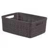 Curver Basket Jute S 5L 27x20x11cm tamsiai pilka pintinė