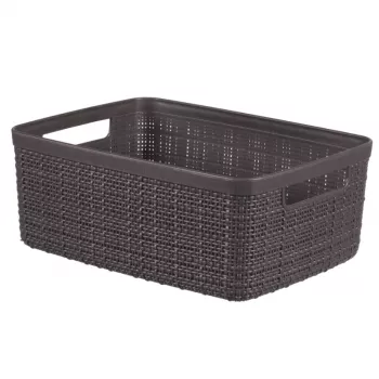 Curver Basket Jute S 5L 27x20x11cm tamsiai pilka pintinė