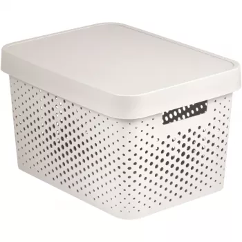 CURVER Recycled Infinity 17L daiktų dėžė balta 36x27x22cm
