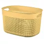 CURVER Filo L 18L apsauginė dėžė geltona 38x28x22cm pintos rotango imitacijos