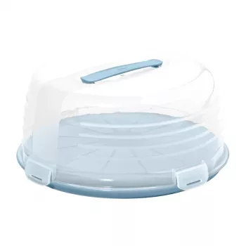 CURVER apvali pyragų transportavimo dėžė Ø34,7x15,6cm mėlyna