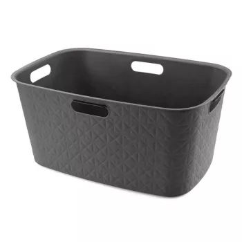 CURVER Softex 45L skalbinių krepšys 57x37x27cm tamsiai pilkas