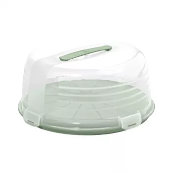 CURVER Apvali pyragų transportavimo dėžė Ø34,7x15,6 cm, žalia