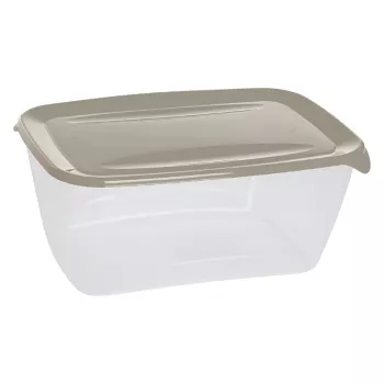 CURVER Fresh&Go stačiakampė maisto laikymo talpa 5L smėlio spalvos