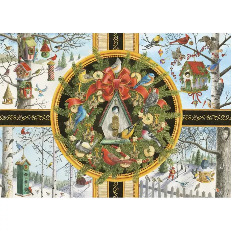 Ravensburger didelių detalių dėlionė Singvögel im Winter (500 dalių)