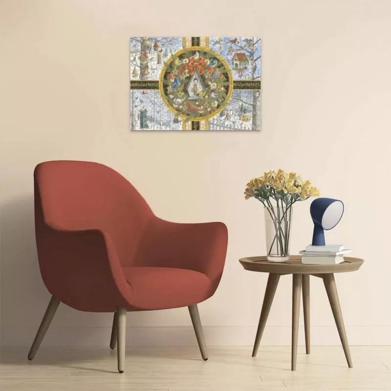 Ravensburger didelių detalių dėlionė Singvögel im Winter (500 dalių)