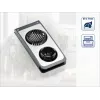 LEIFHEIT Egg Cutter Combi ProLine 2-in-1 Slicer & Wedger, nerūdijančio plieno vielutės, neslystanti bazė, balta/pilka