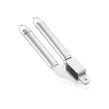 LEIFHEIT Garlic Press Sterling nerūdijančio plieno svirtinė su integruotu valymo įrankiu