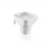 LEIFHEIT Virtuvės piltuvas su išimamu smulkaus sietelio filtru, 19 cm, baltas/permatomas