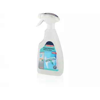 LEIFHEIT Window Spray Concentrate 500 ml – koncentratas, iš kurio gaunama 5 L langų valymo priemonės be dryžių stiklui, langams, veidrodžiams ir plytelėms, optimizuotas langų siurbliams