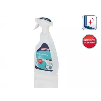 LEIFHEIT Window Spray Concentrate 500 ml – koncentratas, iš kurio gaunama 5 L langų valymo priemonės be dryžių stiklui, langams, veidrodžiams ir plytelėms, optimizuotas langų siurbliams