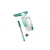 LEIFHEIT Dry&Clean elektrinis langų valytuvas su 43 cm Click System rankena, baltas/turkio spalvos