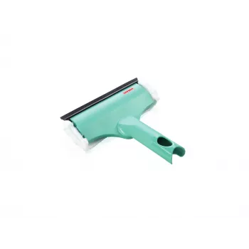 LEIFHEIT Window & Frame Cleaner 3in1 Mini micro duo - 20 cm mikropluošto galvutė su integruotu valytuvu, suderinama su Click System