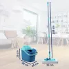 Leifheit Clean Twist M Ergo grindų valymo rinkinys su Micro Duo M mikro pluošto šluoste, 33 cm, žalia/balta