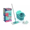 Leifheit Clean Twist M Ergo grindų valymo rinkinys su Micro Duo M mikro pluošto šluoste, 33 cm, žalia/balta