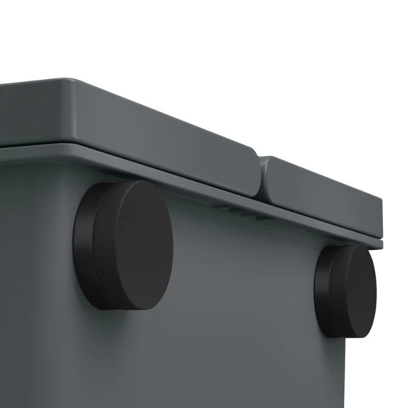 HAILO FlexBox S sieninis šiukšlių krepšys 7L tamsiai pilkas