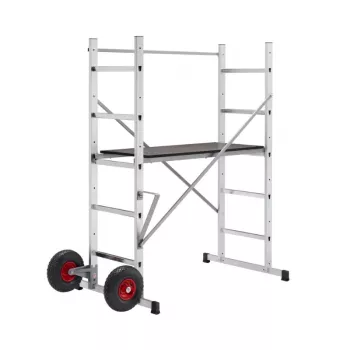 HAILO HobbyStep H3 plieniniai sulankstomi pastoliai su 2x5 laipteliais