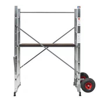 HAILO HobbyStep H3 plieniniai sulankstomi pastoliai su 2x5 laipteliais
