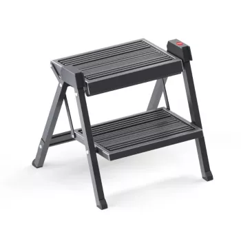 HAILO Folding Step Bench StepFix / Steel / 2 Steps / Black