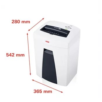 HSM SECURIO C18 juostinio pjovimo dokumentų smulkintuvas 3,9 mm P-2 baltas/antracitas