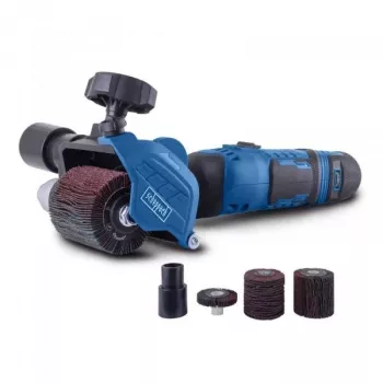 Scheppach MRS500 šlifavimo ir šepetėlių šlifuoklis medienai ir metalui, 500 W, 700-3000 aps./min, 120 mm