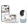 Chillax DM568 Wi-Fi ir FHSS vaizdo kūdikių stebėjimo monitorius su 5 colių ekranu, pasukama kamera, naktinio matymo funkcija, dvipusiu ryšiu, temperatūros jutikliu, lopšinėmis ir Hubble programėle