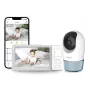 Chillax DM568 Wi-Fi ir FHSS vaizdo kūdikių stebėjimo monitorius su 5 colių ekranu, pasukama kamera, naktinio matymo funkcija, dvipusiu ryšiu, temperatūros jutikliu, lopšinėmis ir Hubble programėle