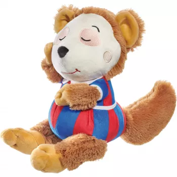 SCHMIDT SPIELE Bobo Siebenschläfer mieguistas minkštas žaislas, 38 cm, rudas ir smėlio spalvos, minkštas poliesteris, CE sertifikuotas, kūdikiams ir mažyliams