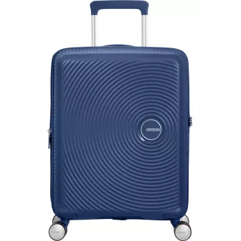 American Tourister Soundbox Spinner 55/20 TSA praplečiamas lagaminas Midnight Navy