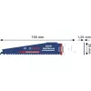 Bosch EXPERT Multi Material 2608902332 S959XHM staliaus pjūklo geležtė, karbido, 150 mm, 6 TPI