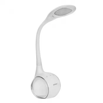 Activejet AJE-RAINBOW 2 LED stalinė lempa su RGB pagrindu, lanksčia koja, reguliuojamu ryškumu, jutiklinis valdymas, 7W pagrindinė šviesa, 350lm, 2800K-6500K, juoda