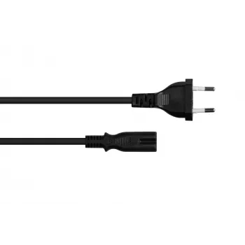 Kabelmeister Euro maitinimo laidas Type C į C7/Euro 8 lizdą, 10m, juodas, 0,75mm²