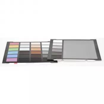 Datacolor SpyderCheckr pakaitinės kortelės (2 vnt.) – 24 laukelių spalvų ir pilkųjų atspalvių taikiniai tiksliai fotoaparato kalibracijai