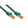 KABELMEISTER Cat.7 S/FTP tinklo kabelis, RJ45, TPE be halogenų, žalias, 0,25 m